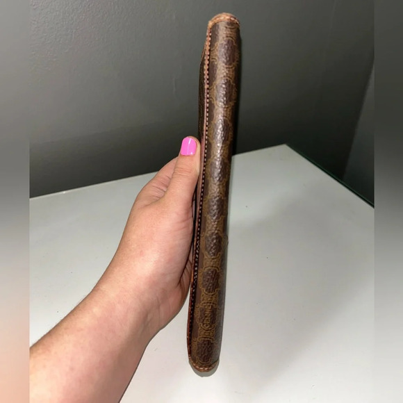 Celine Vintage Brown Macadam Continental Wallet - Picture 13 of 15